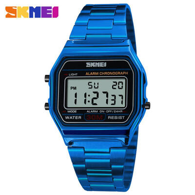 SKMEI 1123 Sports Watch Male Waterproof Countdown Digital LED Watches Fashionable Stainless Steel Business Wristwatches
SKMEI 1123 Sports Watch Male Waterproof Countdown Digital LED Watches Fashionable Stainless Steel Business Wristwatches