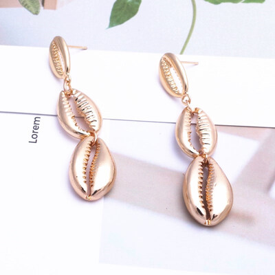 EK646 Bohemian Sea Shell Drop Earrings For Women Metal Starfish Conch Shell Cowrie Statement Earrings 2019 Summer Beach Jewelry
EK646 Bohemian Sea Shell Drop Earrings For Women Metal Starfish Conch Shell Cowrie Statement Earrings 2019 Summer Beach Jewelry