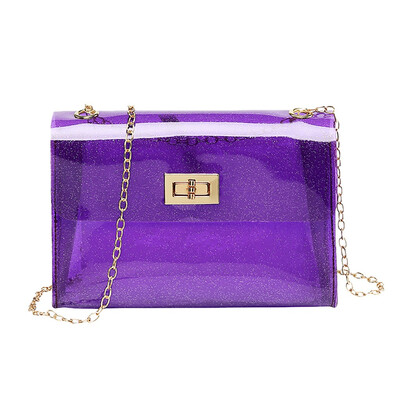 Women Transparent Jelly Shoulder Bag PVC Clear Messenger Bags Small Sqaure Crossbody Bags Chain Handbag Clutch T10
Women Transparent Jelly Shoulder Bag PVC Clear Messenger Bags Small Sqaure Crossbody Bags Chain Handbag Clutch T10