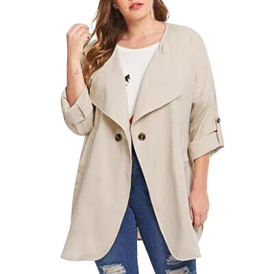 Toponeto Fashion Women Casual Plus Size Solid Color Loose Long Sleeve Button Tops Coat
Toponeto Fashion Women Casual Plus Size Solid Color Loose Long Sleeve Button Tops Coat