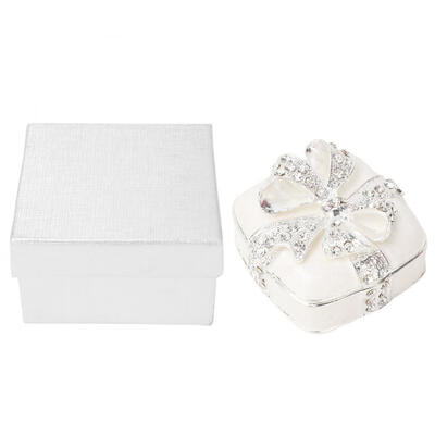 Greensen Vintage Enameled Diamante Square Jewelry Trinket Box Organizer Art Crafts with Bow Knot Decor
Greensen Vintage Enameled Diamante Square Jewelry Trinket Box Organizer Art Crafts with Bow Knot Decor