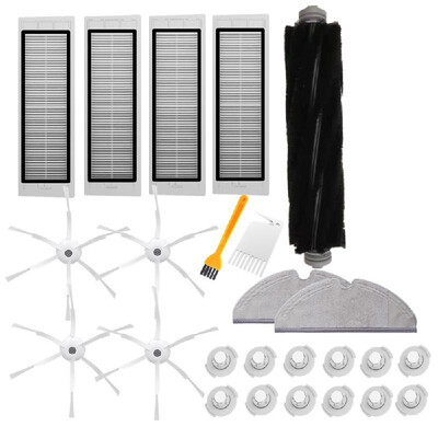 20PCS Main Brush Side Brushes HEPA Filter Cleaning Tool Replacements for Roborock Vacuum Cleaner
20PCS Main Brush Side Brushes HEPA Filter Cleaning Tool Replacements for Roborock Vacuum Cleaner
