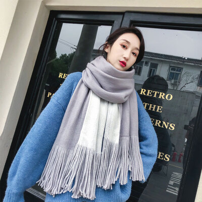 Scarf female winter Korean version of the wild dual-use solid color shawl student male long section thick warm scarf autumn&winter
Scarf female winter Korean version of the wild dual-use solid color shawl student male long section thick warm scarf autumn&winter