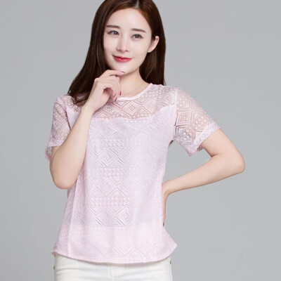 Womens Fashion Short Sleeve Lace Hollow Out Blouses T Shirts Loose Summer Casual O-Neck Top
Womens Fashion Short Sleeve Lace Hollow Out Blouses T Shirts Loose Summer Casual O-Neck Top