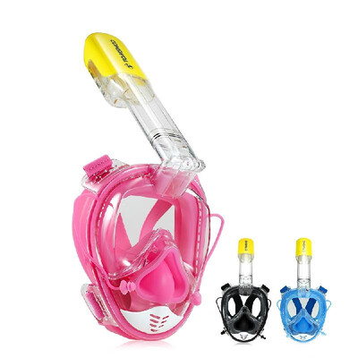 TOMSHOO 180° Panoramic Full Face Snorkel Mask Anti-fog Anti-leak Snorkeling Swimming Mask with Camera Mount for Adults Teenagers
TOMSHOO 180° Panoramic Full Face Snorkel Mask Anti-fog Anti-leak Snorkeling Swimming Mask with Camera Mount for Adults Teenagers