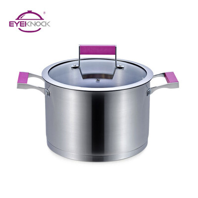 Aino Emma Series Double Ear Soup Pot 24CM 304 Stainless Steel Three Layer Bottom EYEKNOCK Purple
Aino Emma Series Double Ear Soup Pot 24CM 304 Stainless Steel Three Layer Bottom EYEKNOCK Purple