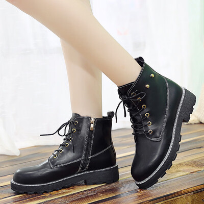 Pure black Martin boots with side zipper short boots womens shoes student shoes leather shoes casual shoes autumn&winte
Pure black Martin boots with side zipper short boots womens shoes student shoes leather shoes casual shoes autumn&winte