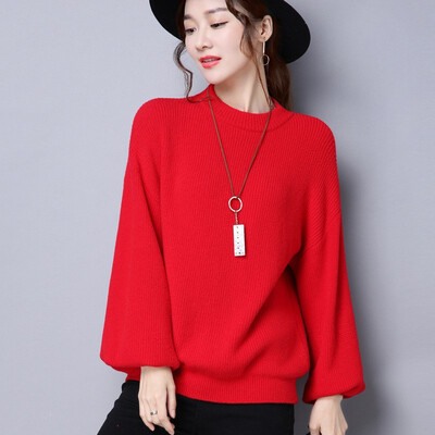 2018 autumn&winter new womens round neck thickening sweater fashion Korean version of solid color jumper women
2018 autumn&winter new womens round neck thickening sweater fashion Korean version of solid color jumper women