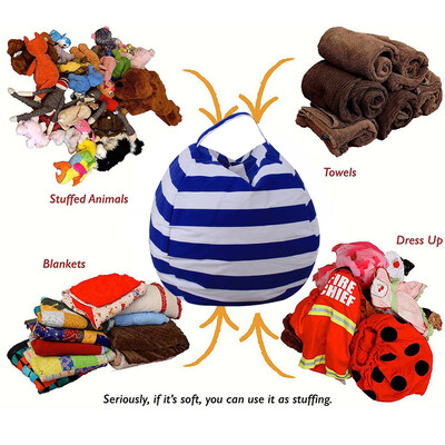 〖Follure〗Kids Stuffed Animal Plush Toy Storage Bean Bag Soft Pouch Stripe Fabric Chair BU
〖Follure〗Kids Stuffed Animal Plush Toy Storage Bean Bag Soft Pouch Stripe Fabric Chair BU
