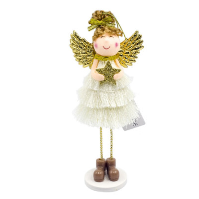 Christmas Standing Gold Angel Doll Desktop Ornament Holiday Figurines Gift For Boys & Girls
Christmas Standing Gold Angel Doll Desktop Ornament Holiday Figurines Gift For Boys & Girls