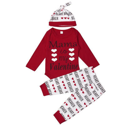 3PCS Newborn Baby Girl Boy Valentine&39s Day Long Sleeve Romper Jumpsuit Pants Hats Outfits Clothes Set
3PCS Newborn Baby Girl Boy Valentine&39s Day Long Sleeve Romper Jumpsuit Pants Hats Outfits Clothes Set