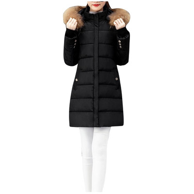 Toponeto Women Fashion Outerwear Long Cotton-padded Jackets Pocket Button Hooded Coats
Toponeto Women Fashion Outerwear Long Cotton-padded Jackets Pocket Button Hooded Coats