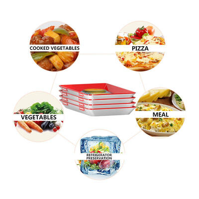 Clever Tray Creative Food Preservation Tray Kitchen Items Food Storage Container Set Food Fresh Storage Microwave Cover
Clever Tray Creative Food Preservation Tray Kitchen Items Food Storage Container Set Food Fresh Storage Microwave Cover