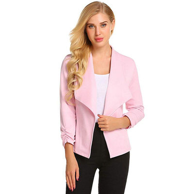 Women Fashion Concise Business Slim Fit Lapel Solid Color All-match Long Sleeve Blazers
Women Fashion Concise Business Slim Fit Lapel Solid Color All-match Long Sleeve Blazers
