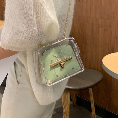 Small bag 2019 new fashion transparent bag French niche lace fairy Messenger bag wild ins chain bag
Small bag 2019 new fashion transparent bag French niche lace fairy Messenger bag wild ins chain bag