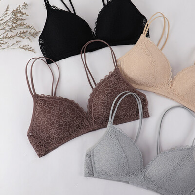 Honey pig bra thin section no steel ring simple lace sexy beauty back gathering girl underwear small chest bra no trace smooth thin cup W5063 brown 70B
Honey pig bra thin section no steel ring simple lace sexy beauty back gathering girl underwear small chest bra no trace smooth thin cup W5063 brown 70B
