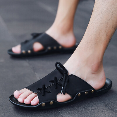 2019 new summer slippers mens outdoor beach social sandals sandals Korean fashion wear casual personality tide
2019 new summer slippers mens outdoor beach social sandals sandals Korean fashion wear casual personality tide