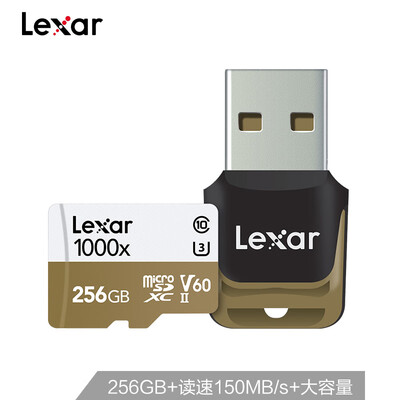 Lexar 256GB read 150MBs write 90MBs TF card Micro SDXC UHS-II U3 V60 high speed memory card 1000x MLC particles
Lexar 256GB read 150MBs write 90MBs TF card Micro SDXC UHS-II U3 V60 high speed memory card 1000x MLC particles