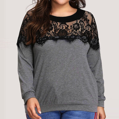 Roseonmyhand Fashion Women Casual Solid O-Neck Lace Hollow Out Patchwork Long Sleeve Tops
Roseonmyhand Fashion Women Casual Solid O-Neck Lace Hollow Out Patchwork Long Sleeve Tops