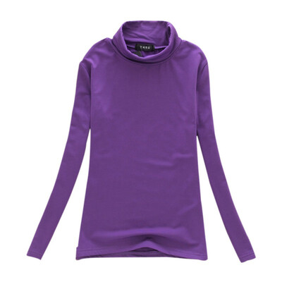 Multi-colors Autumn Winter Women Tops Long Sleeve Turtleneck Women T-shirt Solid Stretch Tops Women Silm Bottoming Shirt Tops W4
Multi-colors Autumn Winter Women Tops Long Sleeve Turtleneck Women T-shirt Solid Stretch Tops Women Silm Bottoming Shirt Tops W4