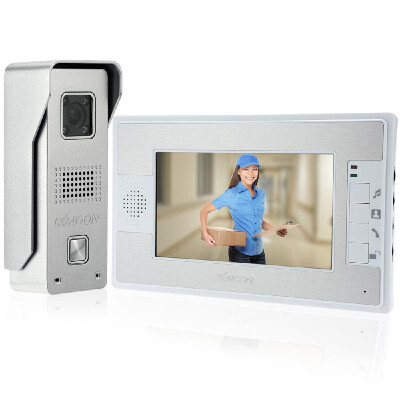 KKmoon 7Color TFT LCD Video Door Phone Intercom Doorbell Unlock Monitor Rainproof Night Vision IR CCTV Camera Home Security
KKmoon 7Color TFT LCD Video Door Phone Intercom Doorbell Unlock Monitor Rainproof Night Vision IR CCTV Camera Home Security