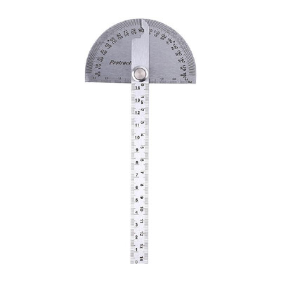 Stainless Steel 180 Degree Protractor Angle Finder Rotary Woodworking Measuring Ruler Craftsman Tool
Stainless Steel 180 Degree Protractor Angle Finder Rotary Woodworking Measuring Ruler Craftsman Tool