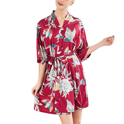Toponeto Women Simulation Silk Ladies Pajamas Lingerie Robe Bathrobe Bride Dressing Gown
Toponeto Women Simulation Silk Ladies Pajamas Lingerie Robe Bathrobe Bride Dressing Gown