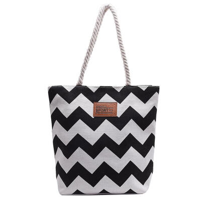Women Wave Stripe Canvas Large Capacity Shoulder Bag Totes Shopping Handbag
Women Wave Stripe Canvas Large Capacity Shoulder Bag Totes Shopping Handbag