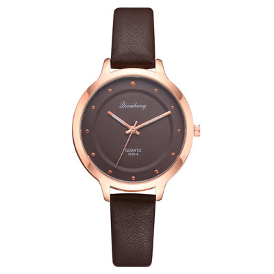 Fashion ladies PU watches AliExpress best selling business casual fashion solid color quartz watch
Fashion ladies PU watches AliExpress best selling business casual fashion solid color quartz watch