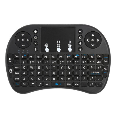 24GHz Wireless Keyboard with Touchpad Mouse Handheld Remote Control for Android TV BOX PC Smart TV Black
24GHz Wireless Keyboard with Touchpad Mouse Handheld Remote Control for Android TV BOX PC Smart TV Black