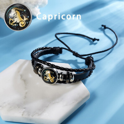12 Constellations Punk Leather Zodiac Sign Beads Bangle Bracelets For Women Men Jewelry Travel Bracelets Holiday Gift
12 Constellations Punk Leather Zodiac Sign Beads Bangle Bracelets For Women Men Jewelry Travel Bracelets Holiday Gift