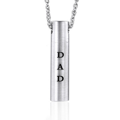 Dad Mom Cylindrical Necklace for Ashes Heart Cremation Memorial Keepsake Pendant Necklace Jewelry Love Commemorative Gift
Dad Mom Cylindrical Necklace for Ashes Heart Cremation Memorial Keepsake Pendant Necklace Jewelry Love Commemorative Gift