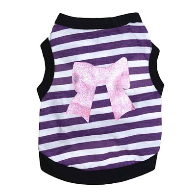 Bow Striped Dogs Spring Summer Pet Clothes For Small Cat Dog puppy Pet Dog Shirt Puppy Cat Vest Shirt
Bow Striped Dogs Spring Summer Pet Clothes For Small Cat Dog puppy Pet Dog Shirt Puppy Cat Vest Shirt