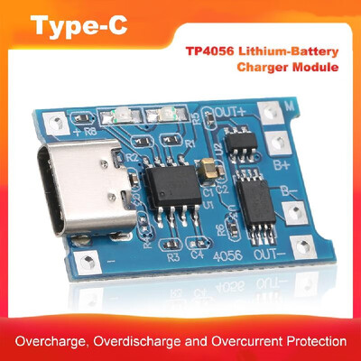 MicroType-CMini USB 5V 1A TP4056 18650 Lithium-Battery Charger Module Charging Board With Protection Dual Functions 1A Li-ion
MicroType-CMini USB 5V 1A TP4056 18650 Lithium-Battery Charger Module Charging Board With Protection Dual Functions 1A Li-ion