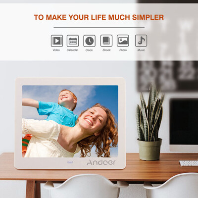 Andoer 8" HD Wide Screen High Resolution Digital Photo Picture Frame Alarm Clock MP3 MP4 Movie Player with Remote Control Christ
Andoer 8" HD Wide Screen High Resolution Digital Photo Picture Frame Alarm Clock MP3 MP4 Movie Player with Remote Control Christ