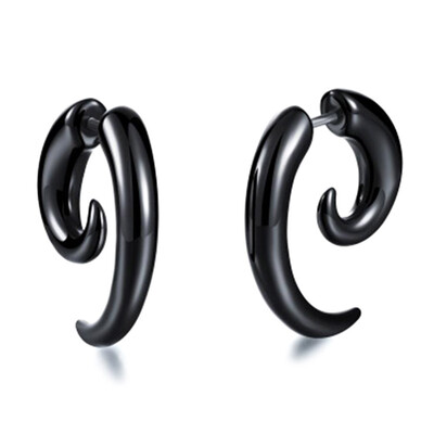 Fashion Jewelry Cool Man Punk Stud Earrings Earring for Men 1 Piece Rock Men Black Earring Women PVC Anti Allergy Earrings
Fashion Jewelry Cool Man Punk Stud Earrings Earring for Men 1 Piece Rock Men Black Earring Women PVC Anti Allergy Earrings