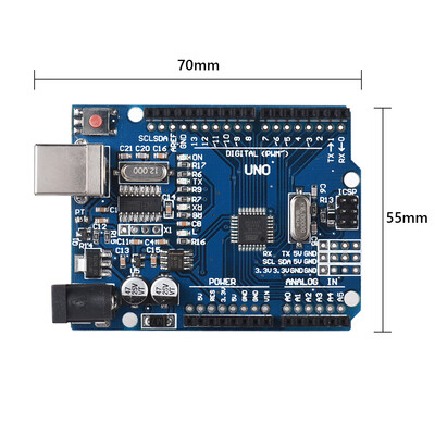 CH340-UNO UNO R3 Development Board 328P CH340G UNO R3 Board with 50CM USB-B Port Cable
CH340-UNO UNO R3 Development Board 328P CH340G UNO R3 Board with 50CM USB-B Port Cable