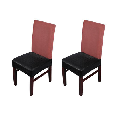 2pcs PU Leather Stretchable Dining Chair Seat Covers Waterproof Oilproof Dustproof Ceremony Chair Slipcovers Protectors--Black Lac
2pcs PU Leather Stretchable Dining Chair Seat Covers Waterproof Oilproof Dustproof Ceremony Chair Slipcovers Protectors--Black Lac