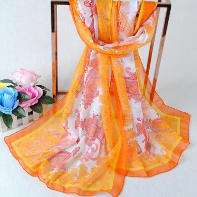 New Women Chiffon Scarf Floral Print Contrast Color Long Thin Pashmina Vintage Silk Shawl
New Women Chiffon Scarf Floral Print Contrast Color Long Thin Pashmina Vintage Silk Shawl