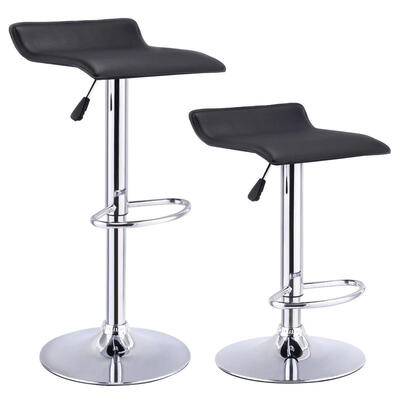 360 Degree Swivel Adjustable Bar Stools Mordern Faux Leather Pub Chair Set of 2Black
360 Degree Swivel Adjustable Bar Stools Mordern Faux Leather Pub Chair Set of 2Black