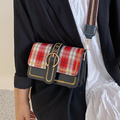 Net red plaid small bag female bag 2019 new fashion wide shoulder strap shoulder bag wild insyang air Messenger bag
Net red plaid small bag female bag 2019 new fashion wide shoulder strap shoulder bag wild insyang air Messenger bag