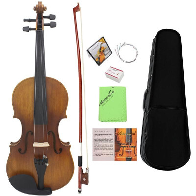 44 Full Size Violin Fiddle Matte Finish Spruce Face Board Ebony Fretboard 4-String Instrument with Hard Case Bow Rosin Clean Clot
44 Full Size Violin Fiddle Matte Finish Spruce Face Board Ebony Fretboard 4-String Instrument with Hard Case Bow Rosin Clean Clot