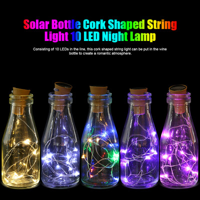Christmas 4Pcs Solar Bottle Cork Shaped String Light 10 LED Night Lamp Party Festival DecorString Lights LED String Light
Christmas 4Pcs Solar Bottle Cork Shaped String Light 10 LED Night Lamp Party Festival DecorString Lights LED String Light