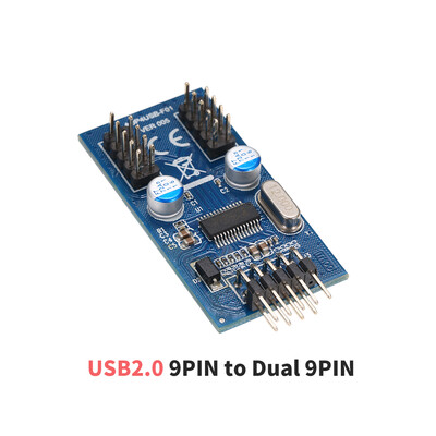 Motherboard 9Pin USB Header to 2 Male Adapter Card USB20 9Pin to Dual 9Pin Connector Splitter
Motherboard 9Pin USB Header to 2 Male Adapter Card USB20 9Pin to Dual 9Pin Connector Splitter