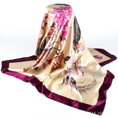 Korean version of the silk scarf large square scarf satin scarf chain large square factory outlet
Korean version of the silk scarf large square scarf satin scarf chain large square factory outlet