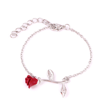 Fashion Simple Red Rose Flower Hand Cord Bracelet Unisex Pair Hand Chain Jewelry Hot Gift
Fashion Simple Red Rose Flower Hand Cord Bracelet Unisex Pair Hand Chain Jewelry Hot Gift
