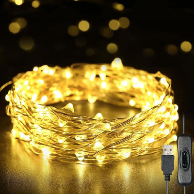 Fairy Lights 12m 120 LEDs String Lights USB IP65 Waterproof Warm White for XmasWeddingIndoorOutdoor-Silver Wire
Fairy Lights 12m 120 LEDs String Lights USB IP65 Waterproof Warm White for XmasWeddingIndoorOutdoor-Silver Wire