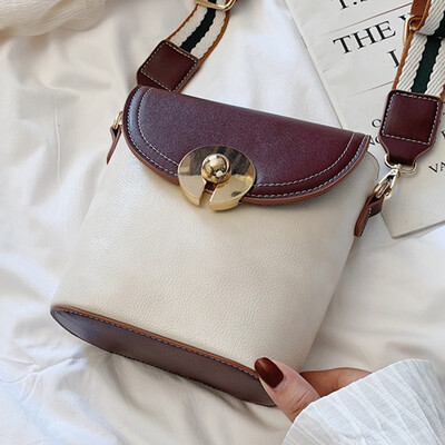 2019 womens bag new lock bag wide shoulder strap bag fashion contrast womens bag shoulder diagonal bag
2019 womens bag new lock bag wide shoulder strap bag fashion contrast womens bag shoulder diagonal bag