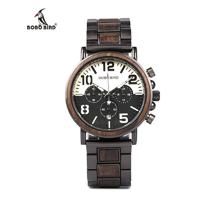 BOBOBIRD R25-1 Men Quartz Watch Wooden Band Fashion Multifunction Wristwatch 3ATM Luminous Display Chronograph Calendar Date Displ
BOBOBIRD R25-1 Men Quartz Watch Wooden Band Fashion Multifunction Wristwatch 3ATM Luminous Display Chronograph Calendar Date Displ