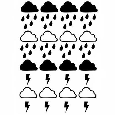 Greensen Creative Weather Wall Sticker Thunder Rain Decoration for Living Room Bedroom Living Room
Greensen Creative Weather Wall Sticker Thunder Rain Decoration for Living Room Bedroom Living Room